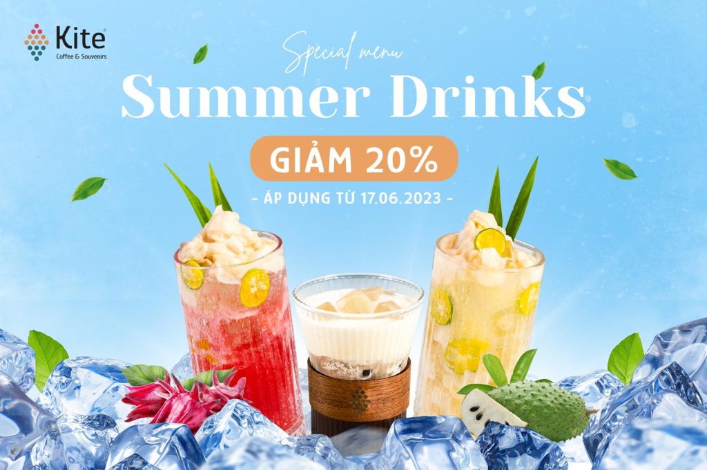 Bật “Summer Vibe” Với Bộ 3 “Summer Drinks” Mới Toanh Tại Kite Coffee